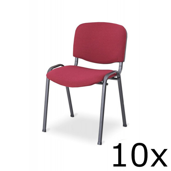 Lerarenstoel | Rood | 10 Stuks | 540x820(h)mm