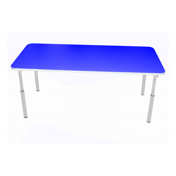 Kleutertafel | Verstelbaar | Rechthoek | Blauw | Voor Kinderen 0.90-1.40m | 1200x500x460-590(h)mm