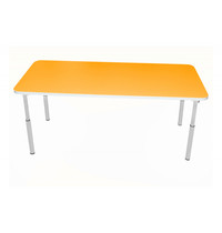 Luxus Kleutertafel | Verstelbaar | Rechthoek | Oranje | Voor Kinderen 0.90-1.40m | 1200x500x460-590(h)mm