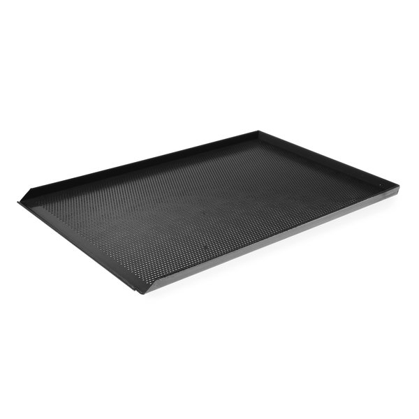 Bakplaat | HENDI Heteluchtovens | Geperforeerd | Teflon™ Coating | 3-Zijdige Rand | EN600x400