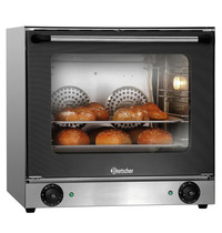 Bartscher Heteluchtoven | SERIE AT | 4 Niveaus (438x315) | Elektrisch | 50°C/300°C | 2.7kW (230V) | 595x615x580(h)mm 