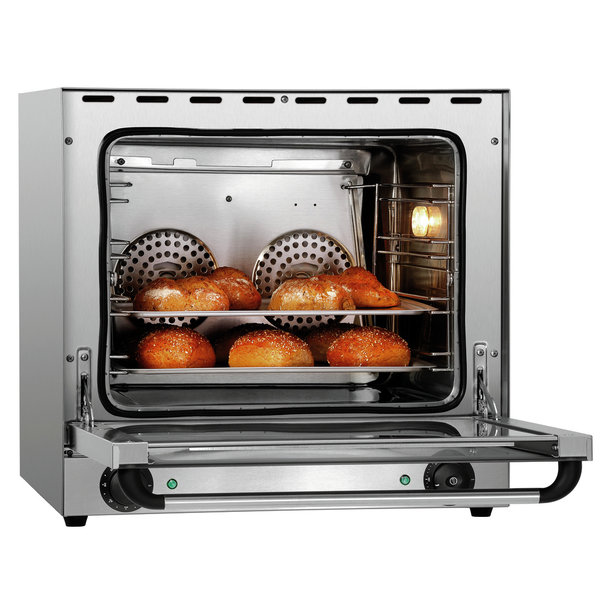 Heteluchtoven | SERIE AT | 4 Niveaus (438x315) | Elektrisch | 50°C/300°C | 2.7kW (230V) | 595x615x580(h)mm