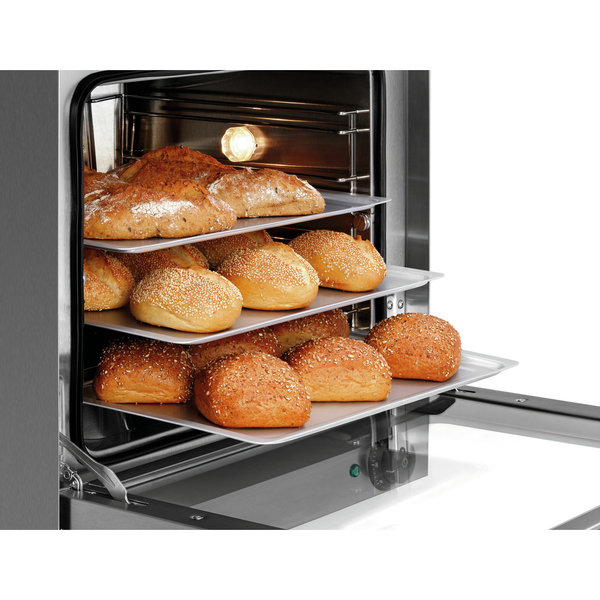 Heteluchtoven | SERIE AT | 4 Niveaus (438x315) | Elektrisch | 50°C/300°C | 2.7kW (230V) | 595x615x580(h)mm
