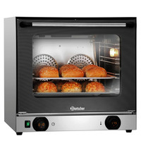 Bartscher Heteluchtoven | SERIE AT | 4 Niveaus (438x315) | Elektrisch | 50°C/300°C | 2.7kW (230V) | 595x615x580(h)mm 