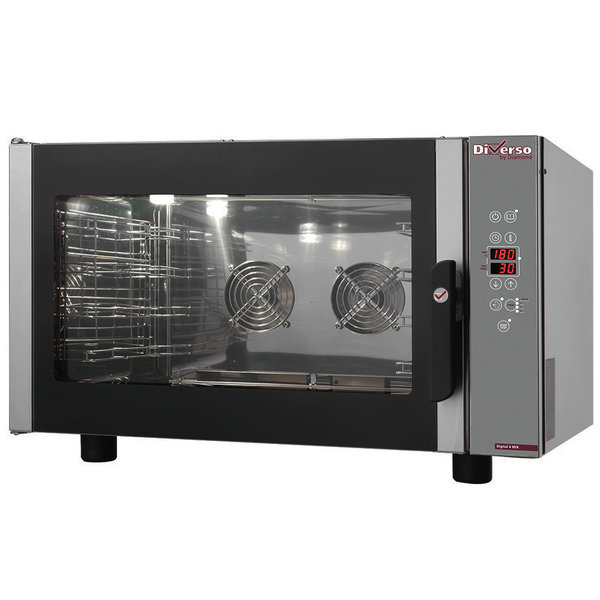 Hetelucht-/Stoomoven | DIGITAL | 4 Niveaus (EN/GN) | Elektrisch | 30°C/270°C | 6.5kW (400V) | Bevochtiging (Automatisch) | 865x685x565(h)mm