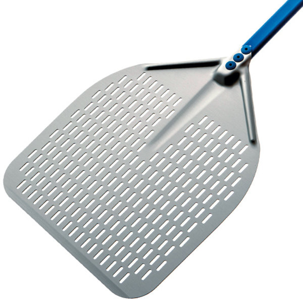 Pizzaschep | Oppervlak 330x330mm | Aluminium (Geperforeerd) | Lengte 1560mm