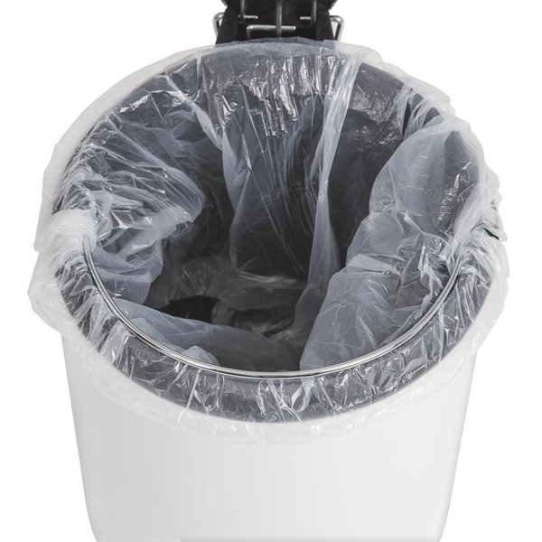 Pedaalemmer | RVS (Wit) | 5L | Klapdeksel | Ø203x284(h)mm