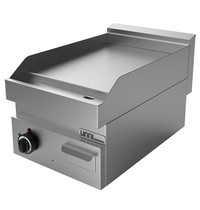 UNNI-COOKING Bak-/Grillplaat | Elektrisch | Glad Oppervlak 400x550mm (RVS) | 50°C/300°C | 4.5kW (400V) | 400x650x300/540(h)mm