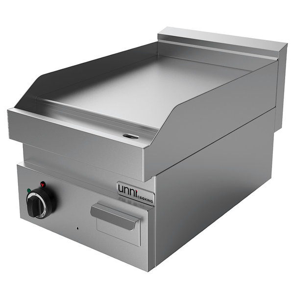 Bak-/Grillplaat | 650 SERIE | Elektrisch | Glad Oppervlak 400x550 (RVS) | 50°C/300°C | 4.5kW (400V) | 400x650x300/540(h)mm
