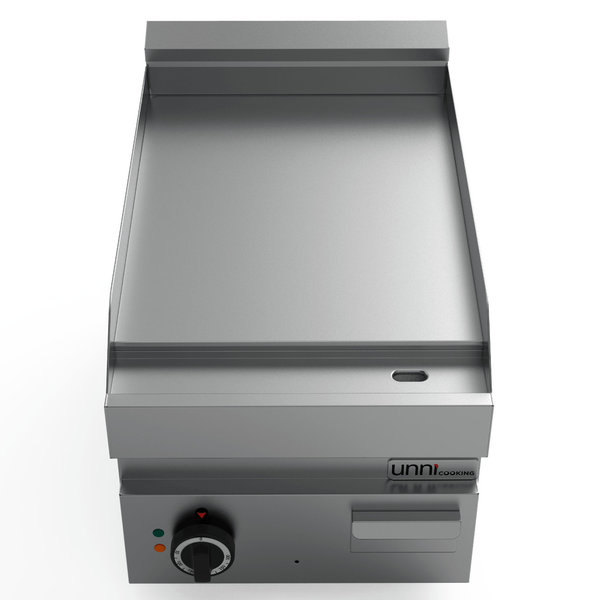 Bak-/Grillplaat | 650 SERIE | Elektrisch | Glad Oppervlak 400x550 (RVS) | 50°C/300°C | 4.5kW (400V) | 400x650x300/540(h)mm