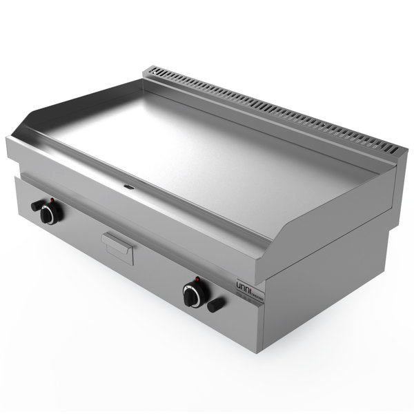 Bak-/Grillplaat | 650 SERIE | Gas | Glad Oppervlak 700x550 (Verchroomd) | 80°C/300°C | 11.5kW | Piëzo Ontsteking | 700x650x300/540(h)mm