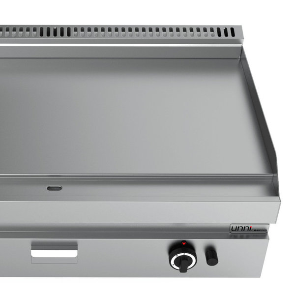 Bak-/Grillplaat | 650 SERIE | Gas | Glad Oppervlak 700x550 (Verchroomd) | 80°C/300°C | 11.5kW | Piëzo Ontsteking | 700x650x300/540(h)mm