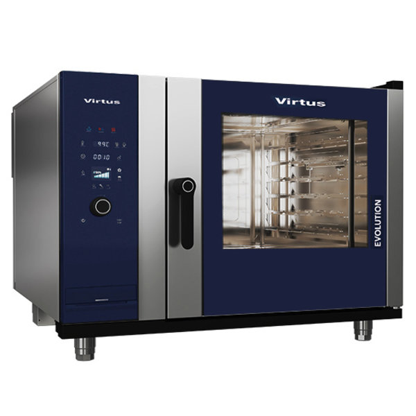 Hetelucht-/Stoomoven | EVOLUTION | 6 Niveaus (1/1 GN) | Elektrisch | 30°C/300°C | 10.2kW (400V) | Bevochtiging (Automatisch) | Zelfreiniging | 898x817x846(h)mm