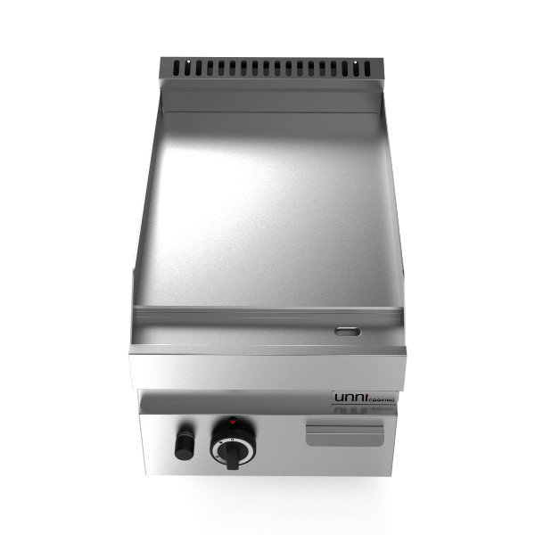 Bak-/Grillplaat | 650 SERIE | Gas | Glad Oppervlak 400x550 (RVS) | 80°C/300°C | 5.7kW | Piëzo Ontsteking | 400x650x300/540(h)mm