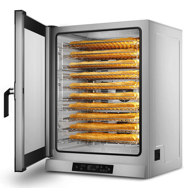 Heteluchtoven | ALFA | 10 Niveaus (EN600x400) | Elektrisch | 50°C/280°C | 16kW (400V) | Bevochtiging (Automatisch) | Touchscreen | 798x772x1110(h)mm