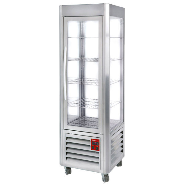 Koelvitrine | 360L | RVS | +2°C/+10°C | 5 Niveaus | Wielen | 600x630x1850(h)mm