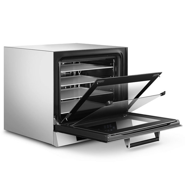 Multifunctionele Heteluchtoven | ALFA | 4 Niveaus (435x320) | Elektrisch | 50°C/280°C | 3kW (230V) | Bevochtiging (Automatisch) | Touchscreen | Grillfunctie | 602x584x537(h)mm