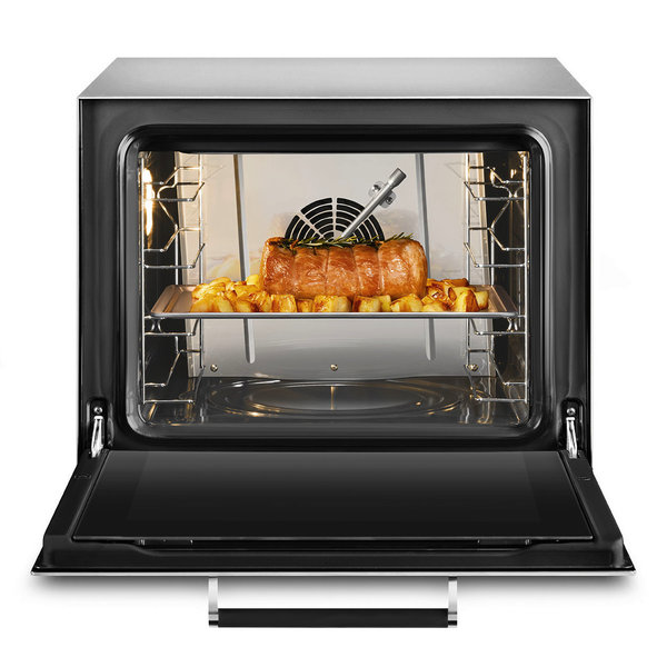 Multifunctionele Heteluchtoven | ALFA | 4 Niveaus (435x320) | Elektrisch | 50°C/280°C | 3kW (230V) | Bevochtiging (Automatisch) | Touchscreen | Grillfunctie | 602x584x537(h)mm