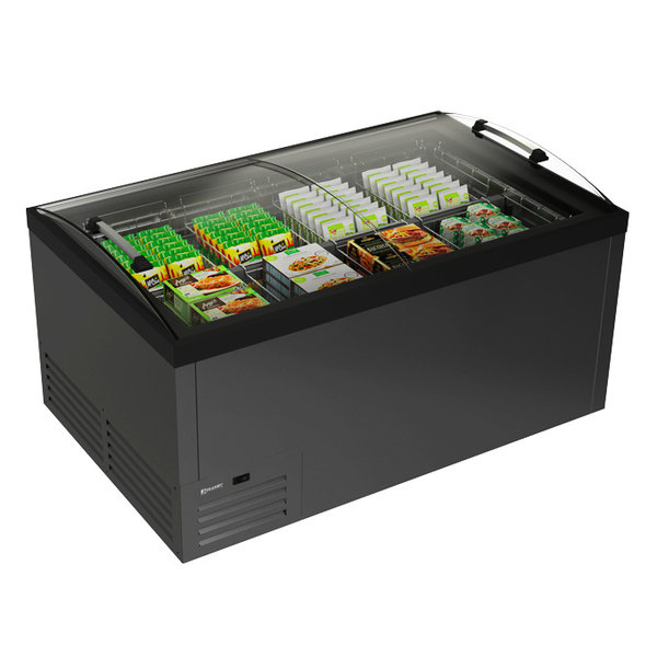 Koel-/Vrieseiland | SARDINIA | 551L | Zwart | -25°C/+5°C | Statisch | Schuifdeksels | 1544x964x895(h)mm