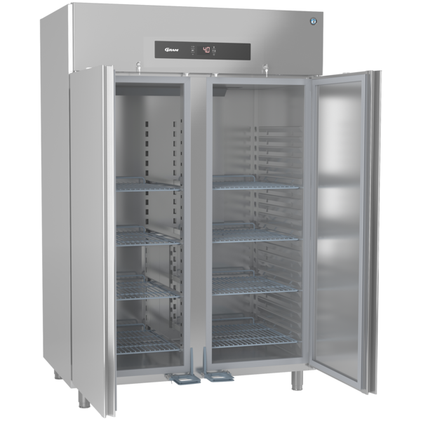 Koelkast | PREMIER | Energiezuinig | 1400L (2/1 GN) | RVS | +2°C/+12°C | Geforceerd | 0.20kW | Voetbediening | 1380x920x2080/2130(h)mm