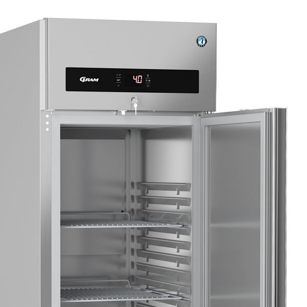 Koelkast | PREMIER | Energiezuinig | 700L (2/1 GN) | RVS | +2°C/+12°C | Geforceerd | 0.12kW | Voetbediening | 610x920x2080/2130(h)mm