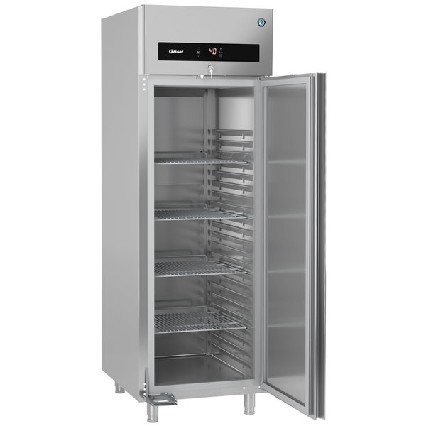 Koelkast | PREMIER | Energiezuinig | 700L (2/1 GN) | RVS | +2°C/+12°C | Geforceerd | 0.12kW | Voetbediening | 610x920x2080/2130(h)mm