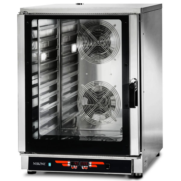 Heteluchtoven | NERONE | 10 Niveaus (EN/GN) | Elektrisch | 50°C/280°C | 12.7kW (400V) | Bevochtiging (Automatisch) | 840x910x1150(h)mm