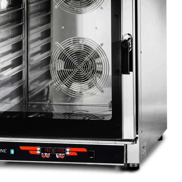 Heteluchtoven | NERONE | 10 Niveaus (EN/GN) | Elektrisch | 50°C/280°C | 12.7kW (400V) | Bevochtiging (Automatisch) | 840x910x1150(h)mm
