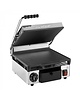MilanToast Contact-/Paninigrill | Enkel | Glad/Gegroefd Oppervlak 290x250 (Gietijzer) | 50°C/300°C | 1.73kW (230V) | 320x380x170(h)mm 