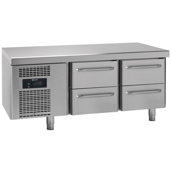 Koelwerkbank | GASTRO | 191L | 4 Laden (1/1 GN) | 0°C/+10°C | Geforceerd | 0.32kW | 1400x700x630/680(h)mm