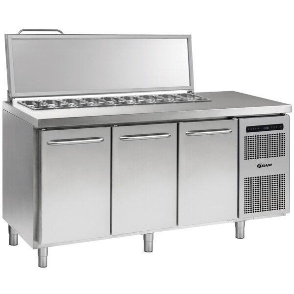 Saladette | GASTRO | 506L | 3 Deuren (1/1 GN) | +2°C/+12°C | Geforceerd | 0.19kW | 1726x700x885/950(h)mm