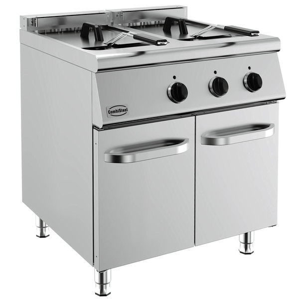 Friteuse | BASE 700 | Elektrisch | 10+10L | 0°C/180°C | 15kW (400V) | Aftapkranen | 800x700x900(h)mm