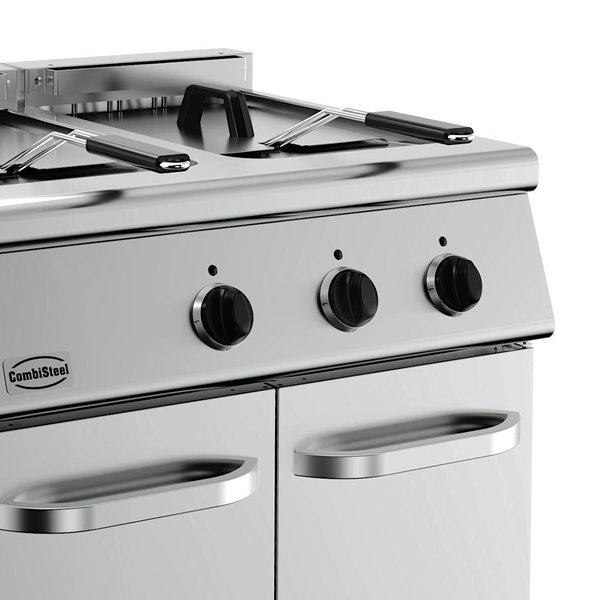 Friteuse | BASE 700 | Elektrisch | 10+10L | 0°C/180°C | 15kW (400V) | Aftapkranen | 800x700x900(h)mm