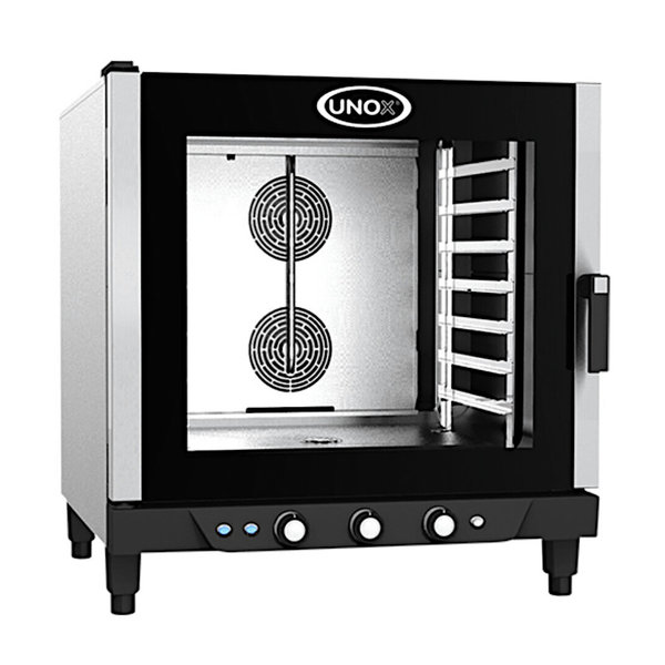 Heteluchtoven | ChefLux Manual | 7 Niveaus (1/1 GN) | Elektrisch | 80°C/260°C | 10.5kW (400V) | Bevochtiging (Handmatig) | 860x882x932(h)mm
