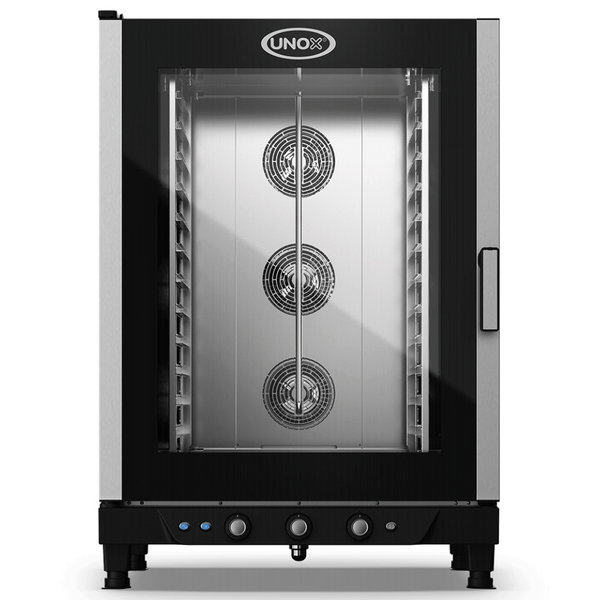 Heteluchtoven | ChefLux Manual | 12 Niveaus (1/1 GN) | Elektrisch | 80°C/260°C | 15.8kW (400V) | Bevochtiging (Handmatig) | 860x882x1252(h)mm
