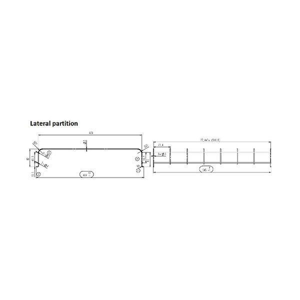 Draadverdeler | Zwart | Voor CombiSteel Koelingen | Links/Rechts