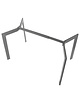 Luxus Tafelonderstel | MODUS | Metaal | Grijs | Breedte Verstelbaar (1055-1455mm) | 1055-1455x780x725(h)mm 
