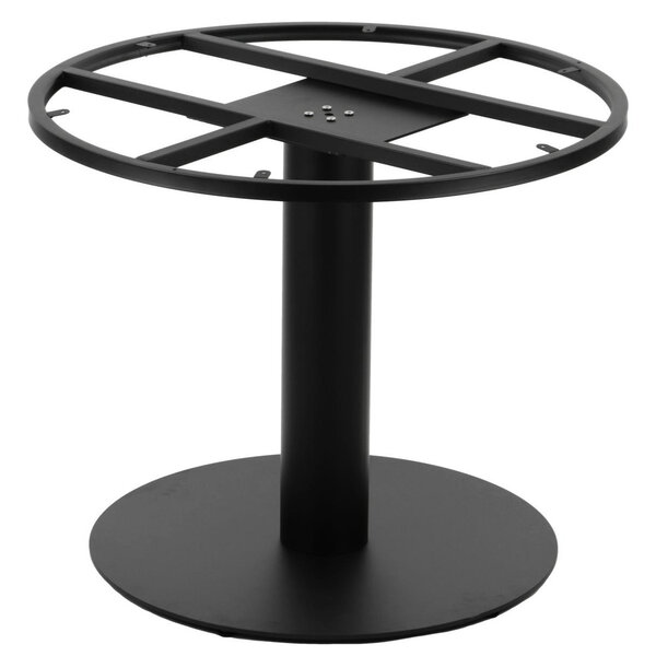 Tafelonderstel | SALONE | Metaal | Zwart | Grote Tafelbladen | Ø700/880x725(h)mm