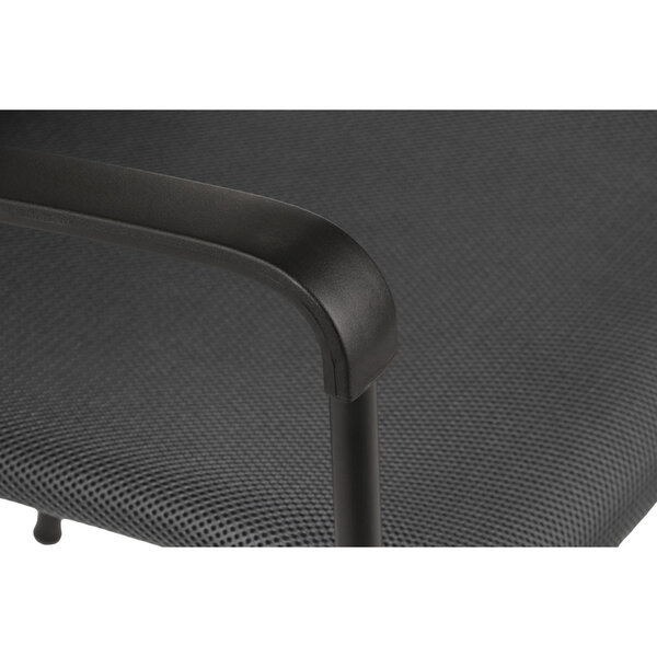 Kantoorstoel | FLAX | Grijs | Onderstel Zwart | Stapelbaar | 550x540x850(h)mm