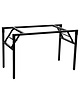 Luxus Inklapbaar Tafelonderstel | ORIGAMI | Staal | Zwart | 1160x660x725(h)mm 