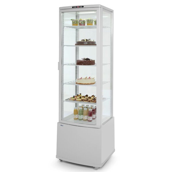 Koelvitrine | 270L | Wit | +2°C/+8°C | 6 Niveaus | Wielen (Geremd) | 556x526x1913(h)mm