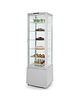 Arktic by HENDI Koelvitrine | 270L | Wit | +2°C/+8°C | 6 Niveaus | Wielen (Geremd) | 556x526x1913(h)mm 