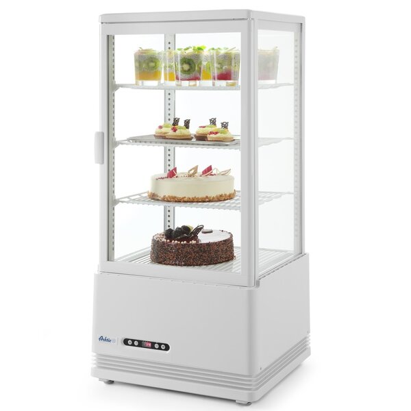 Koelvitrine | 78L | Wit | +2°C/+6°C | 4 Niveaus | 452x406x966(h)mm