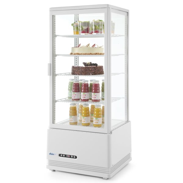 Koelvitrine | 98L | Wit | +2°C/+6°C | 5 Niveaus | 452x406x1116(h)mm