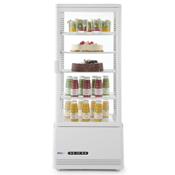 Koelvitrine | 98L | Wit | +2°C/+6°C | 5 Niveaus | 452x406x1116(h)mm