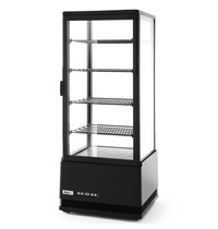 Arktic by HENDI Koelvitrine | 98L | Zwart | +2°C/+6°C | 5 Niveaus | 452x406x1116(h)mm 