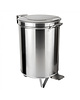 Multinox Pedaalemmer | RVS (Geborsteld) | 54L | Klapdeksel | Wielen | Ø400x600(h)mm 
