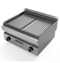 UNNI-COOKING Stoomgrill | Elektrisch | Oppervlak 660x500mm (RVS) | 50°C/300°C | 12kW (400V) | 700x650x300/540(h)mm