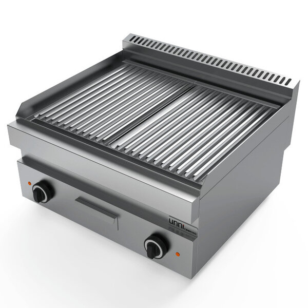 Stoomgrill | 650 SERIE | Elektrisch | Oppervlak 660x500 (RVS) | 50°C/300°C | 12kW (400V) | 700x650x300/540(h)mm