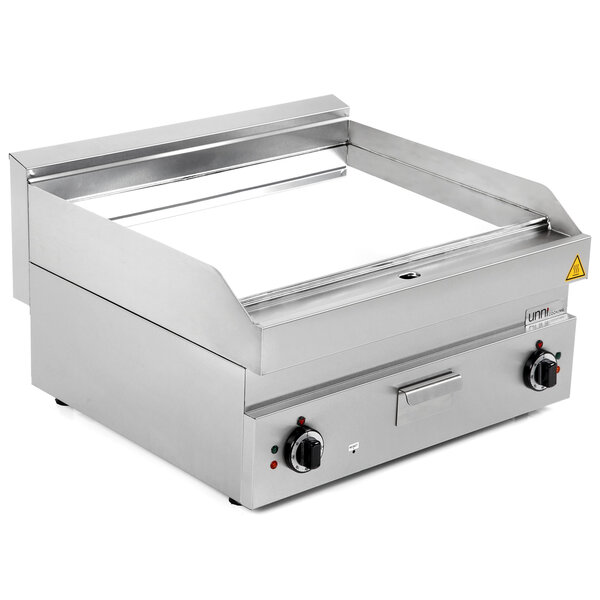 Bak-/Grillplaat | 650 SERIE | Elektrisch | Glad Oppervlak 700x550 (Verchroomd) | 50°C/300°C | 9kW (400V) | 700x650x300/540(h)mm